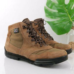 Vintage Danner CrossHicker Boots Men Size 11 Tan Brown Suede Waterproof Tactical